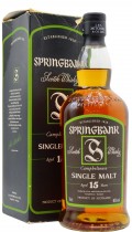 Springbank Campbeltown Single Malt (Old Bottling) 15 year old