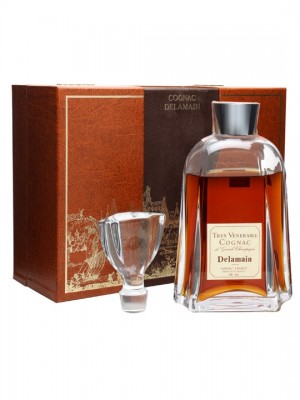 Delamain Tres Venerable Cognac / Daum Crystal / Bottled 1980s