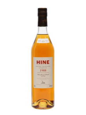 Hine 1988 Cognac / Grande Champagne / Landed 1990 / Bottled 2004