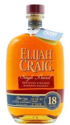 Elijah Craig Single Barrel Bourbon 18 year old