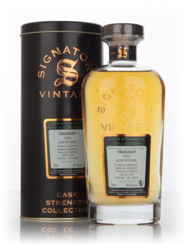 Craigduff 40 Year Old 1973 cask 2516 Cask Strength Collection Signatory