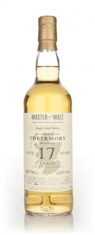 Tobermory 17 Year Old Single Cask Master of Malt