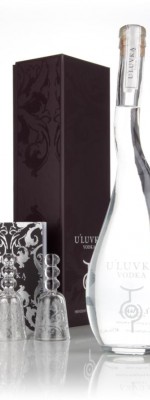 U'Luvka Gift Pack with 2x Glasses Plain Vodka
